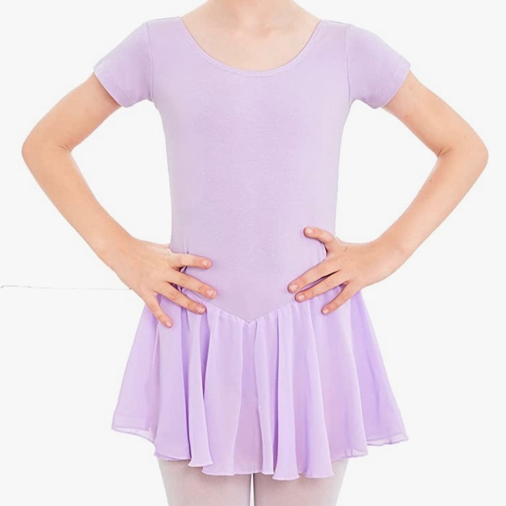 Arshiner Ruffle Skirt Leotard | Girl’s 9-10 yrs | Purple